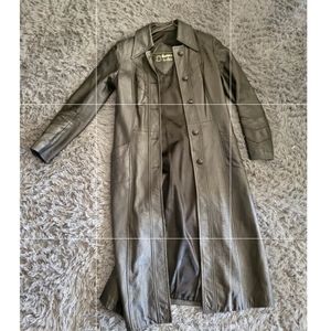 Marquis Vintage Leather Trenchcoat